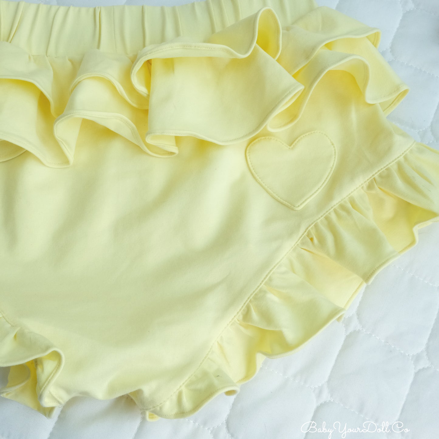 Baby Yellow | Ruffle Diaper Cover