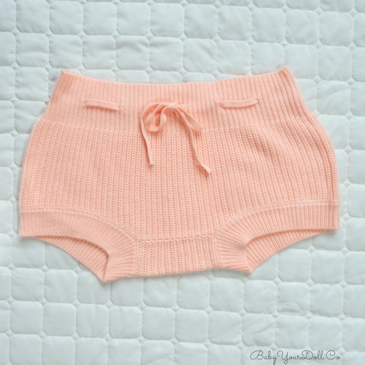 Peach | Adult Knit Diaper Cover