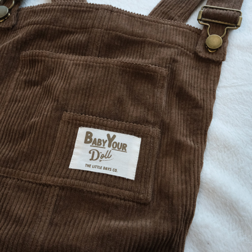 Brown | Corduroy Snap Overall