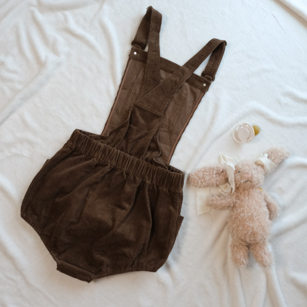 Brown | Corduroy Snap Overall