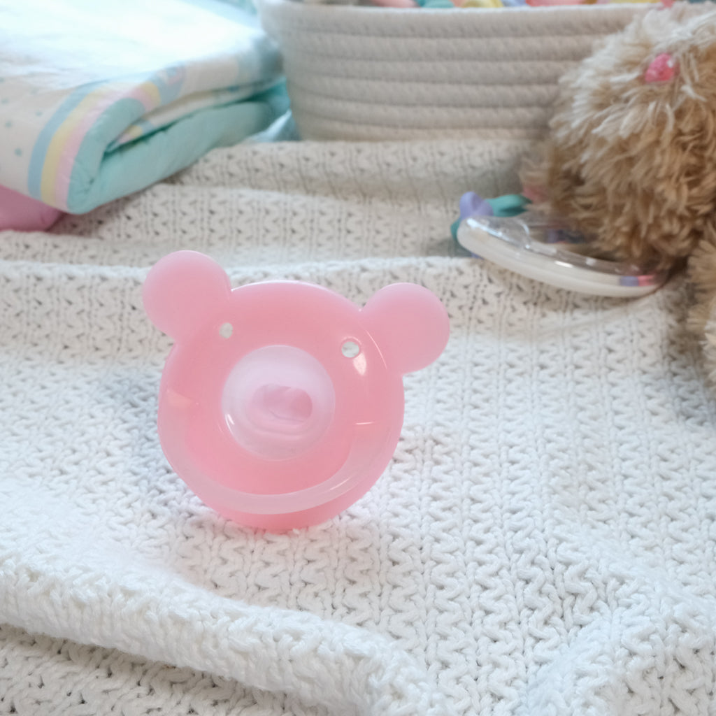 Perfectly Pink Teddy Soother | Adult Pacifier