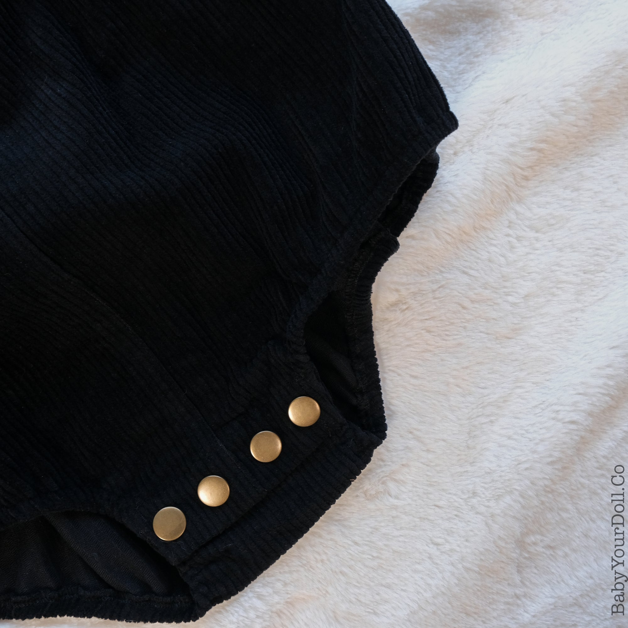 Black | Corduroy Snap Overall