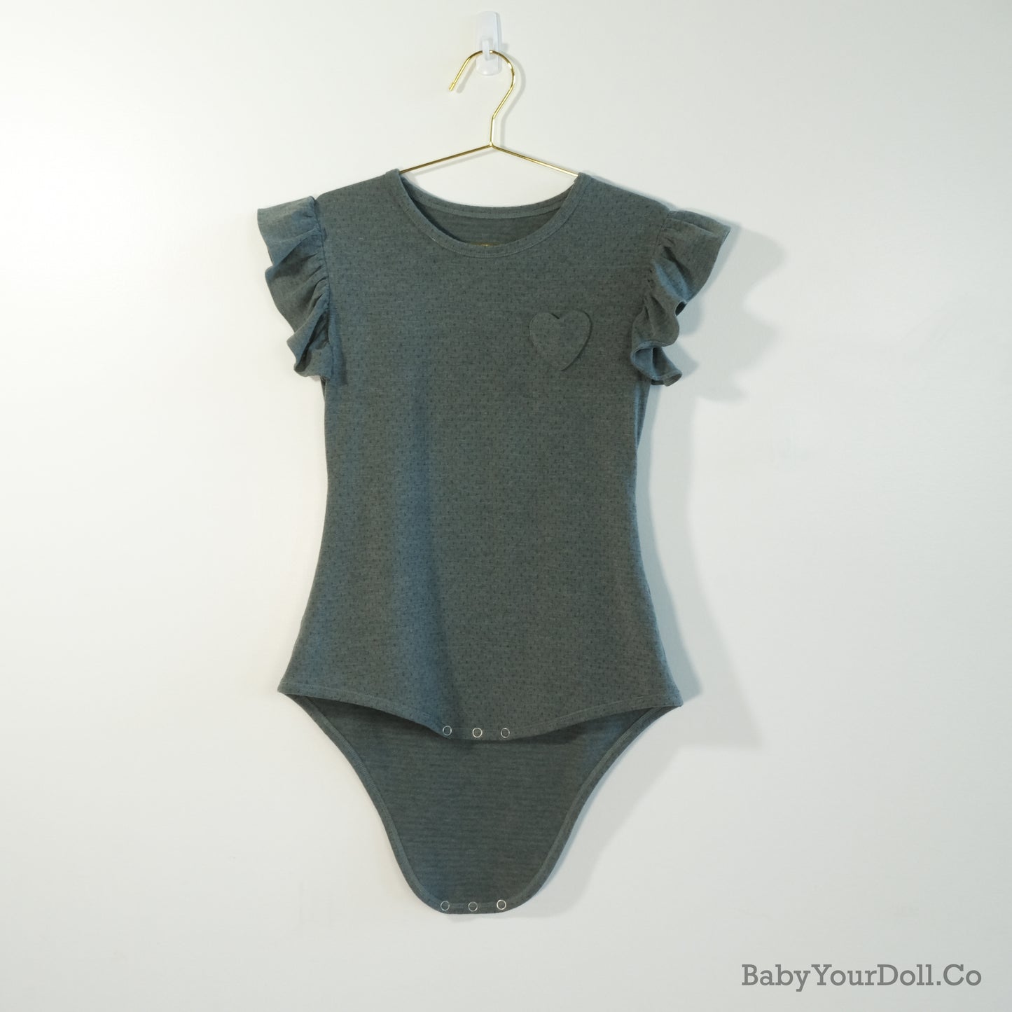 Dark Small Hearts Bodysuit Set