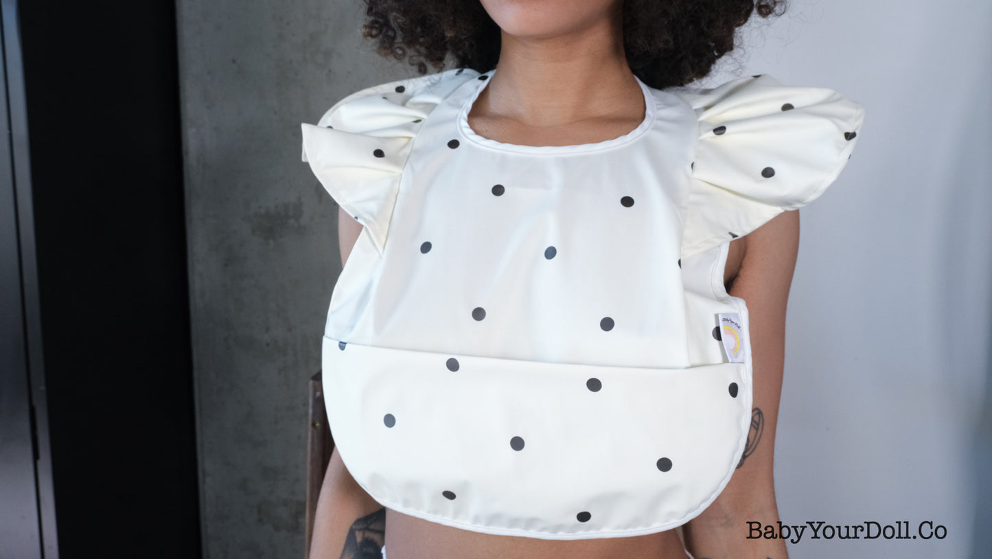 Polka Dot | Ruffle Bib