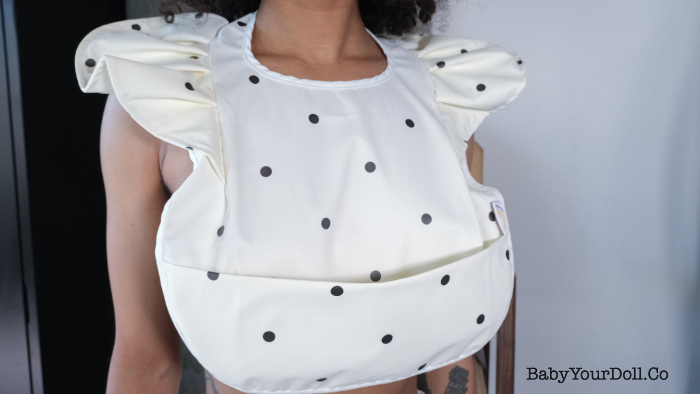 Polka Dot | Ruffle Bib