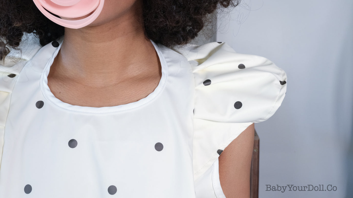 Polka Dot | Ruffle Bib