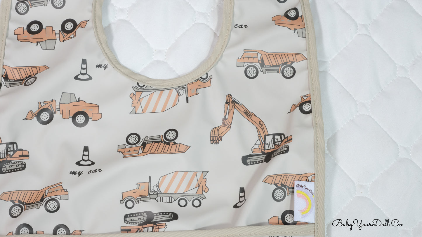 Construction Trucks | Pocket Bib