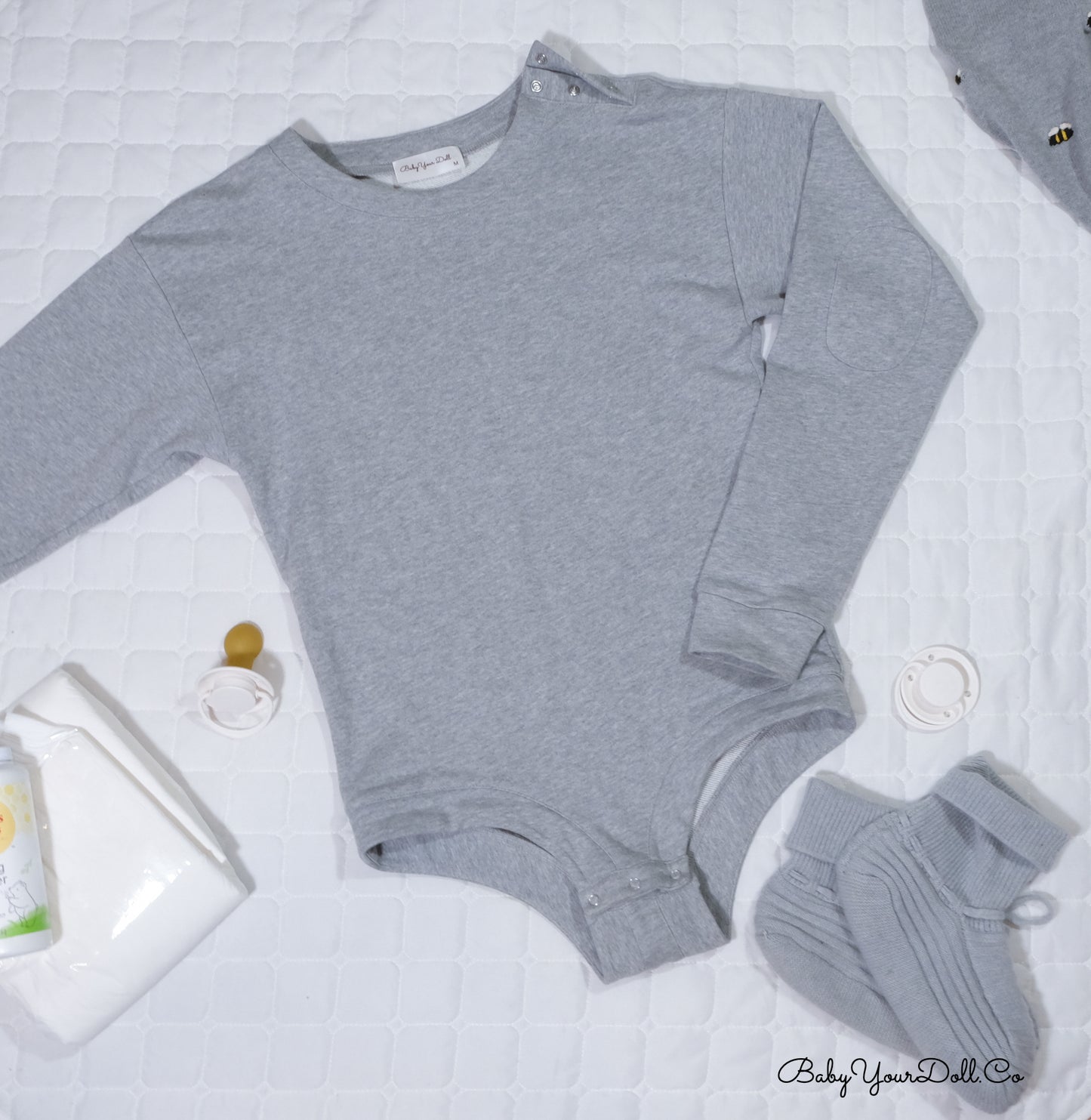 The Grey't | Sweatshirt Romper