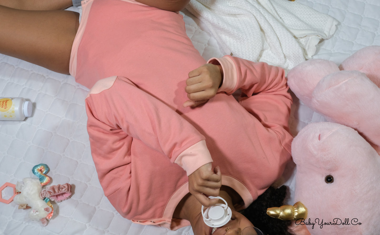 Pink | Sweatshirt Romper