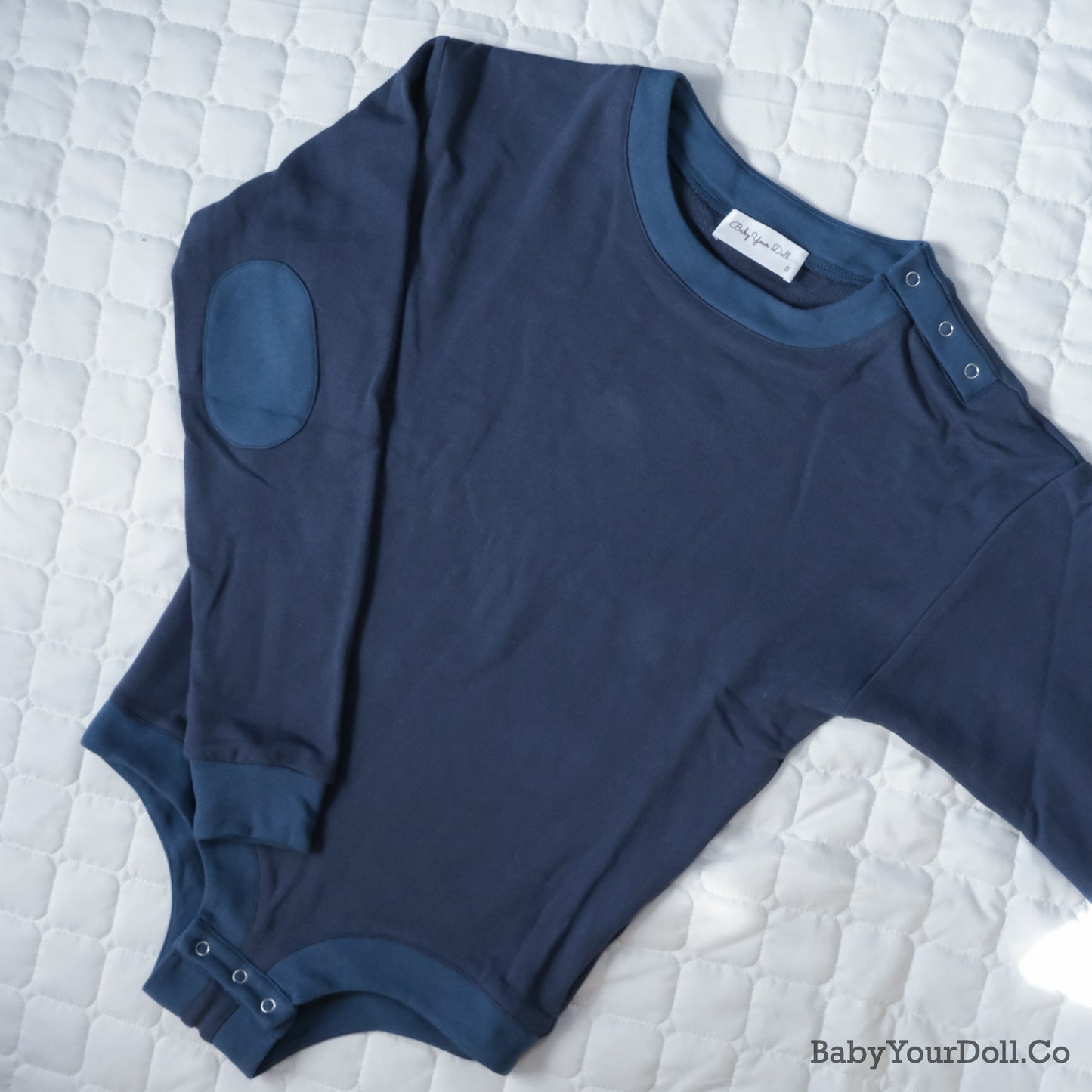 Blue | Sweatshirt Romper