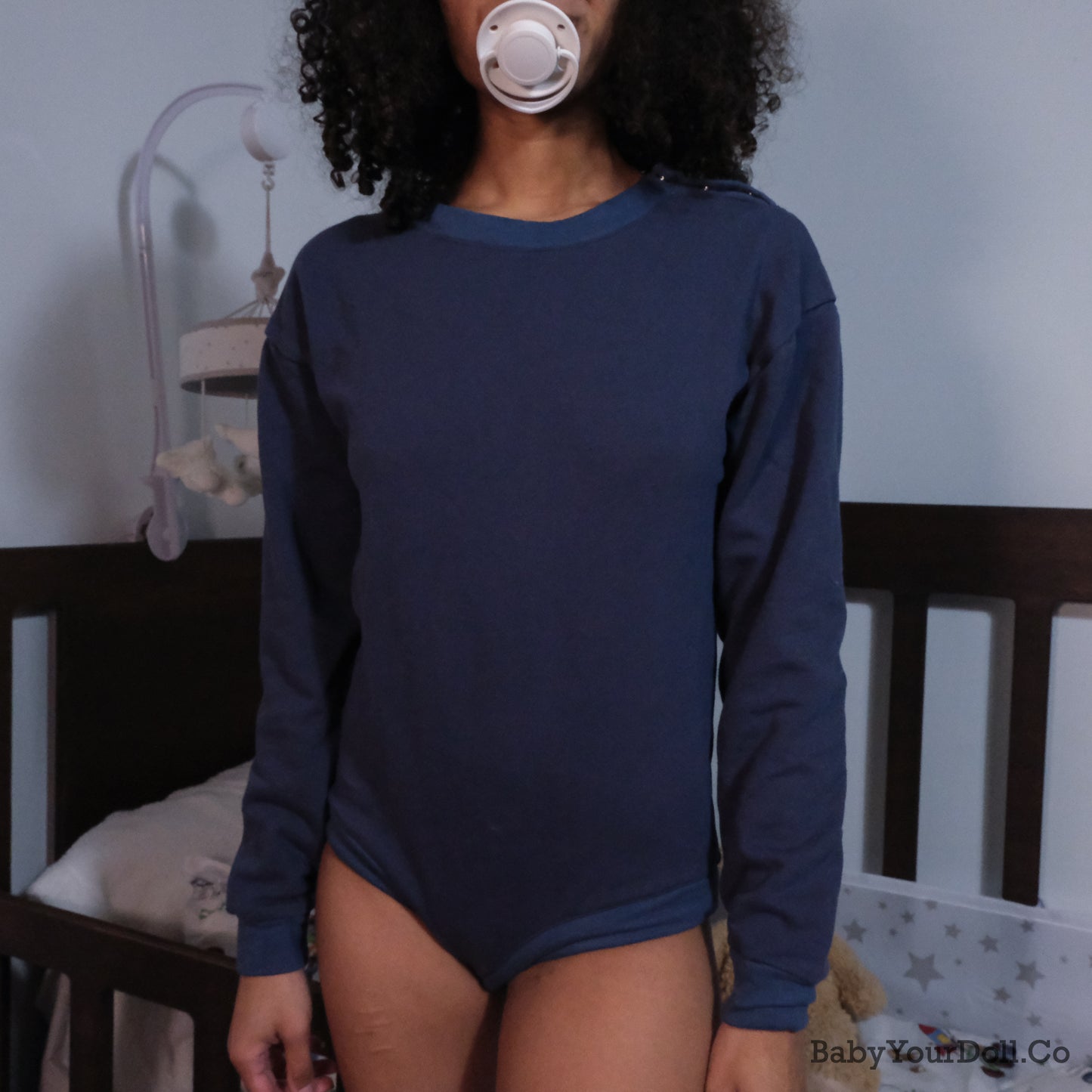 Blue | Sweatshirt Romper