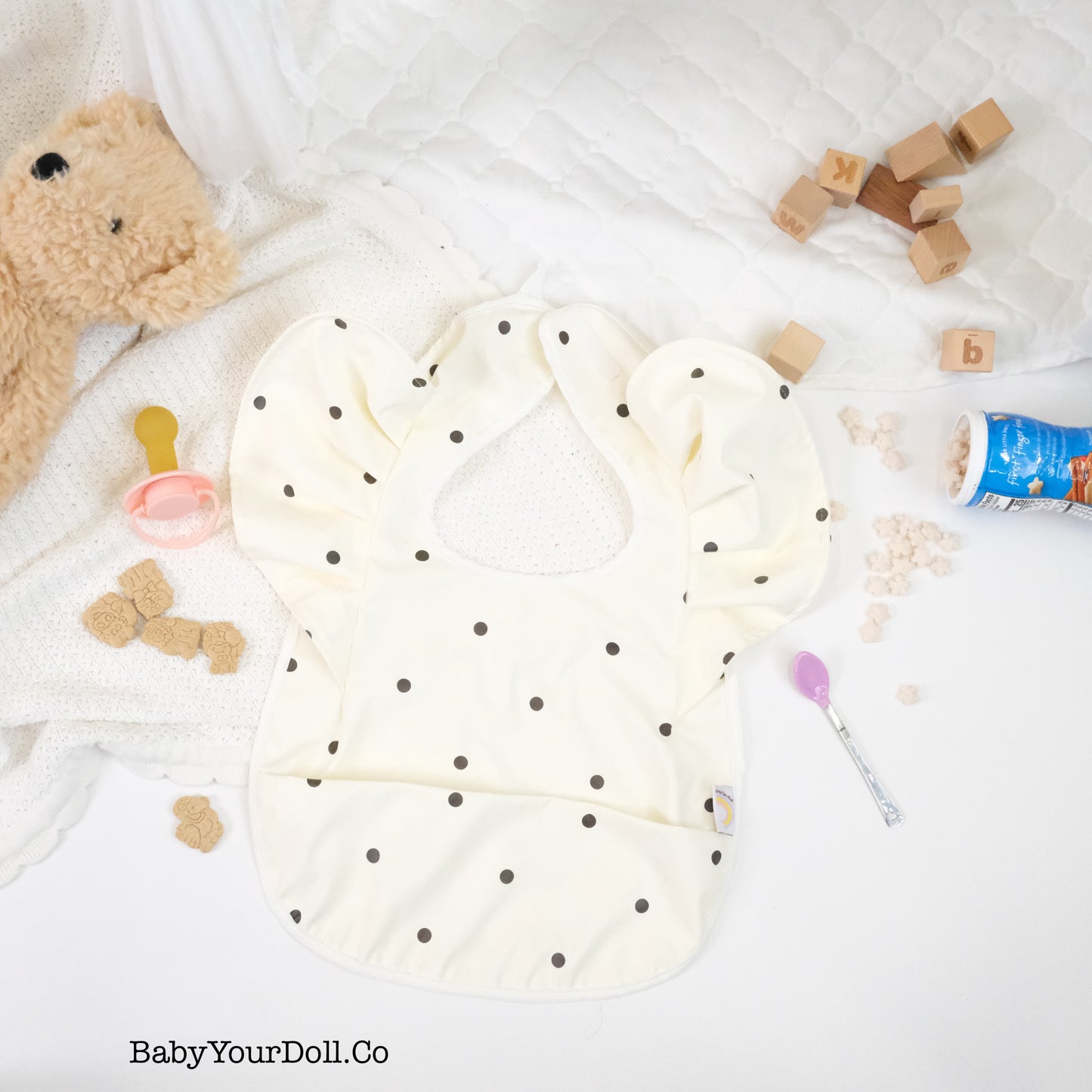 Polka Dot | Ruffle Bib