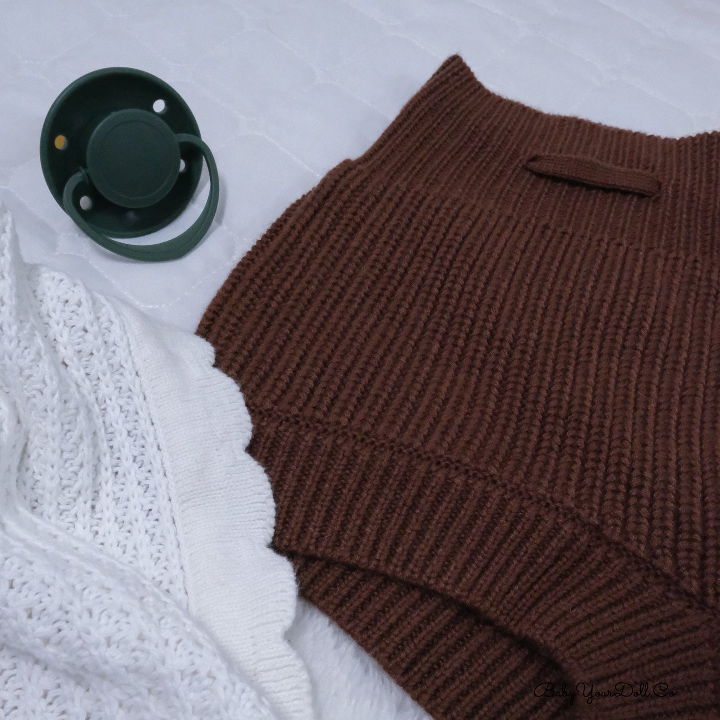 Brown | Adult Knit Diaper Cover