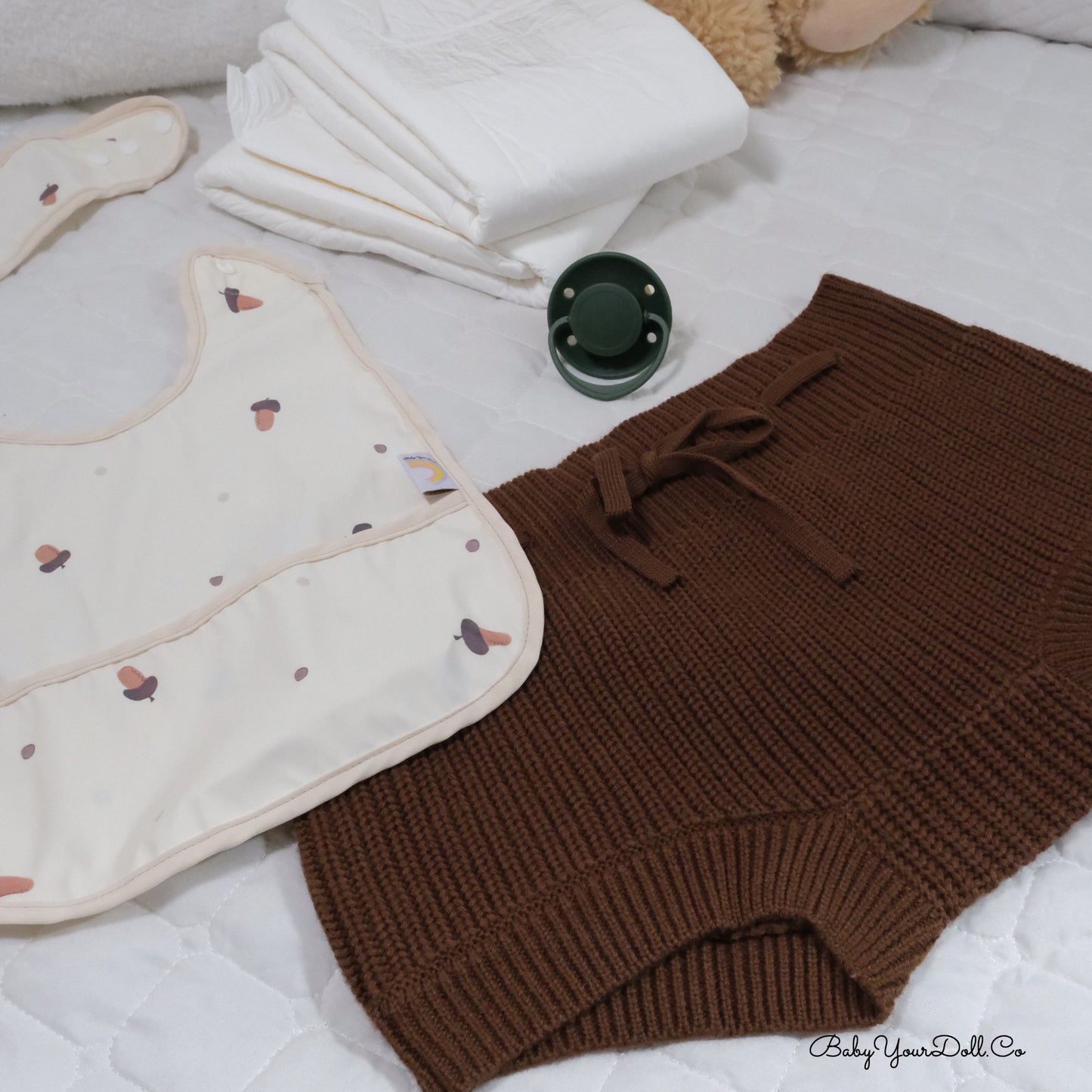 Brown | Adult Knit Diaper Cover