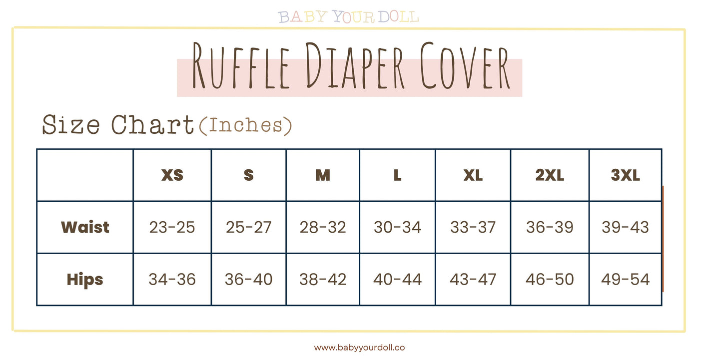Baby Blue | Ruffle Diaper Cover