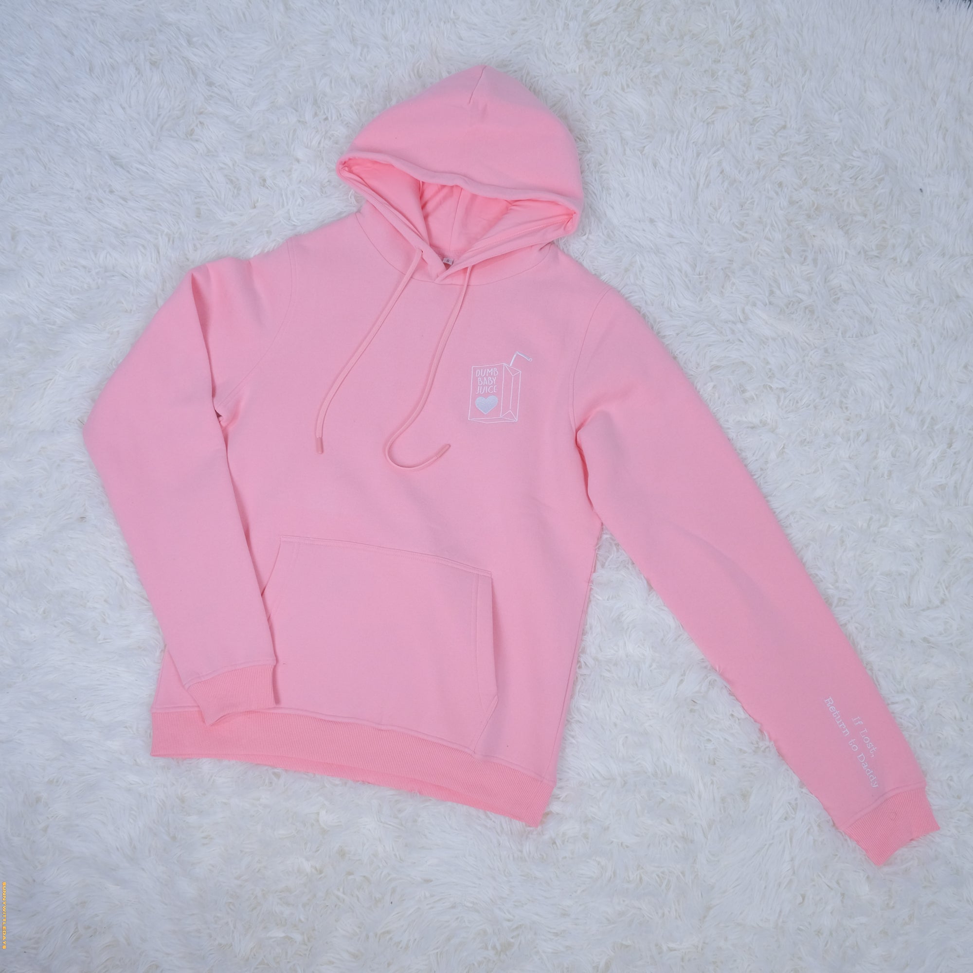 Dumb Baby Juice Hoodie | Pink XL 2XL