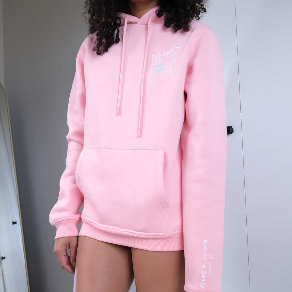 Dumb Baby Juice Hoodie | Pink XL 2XL