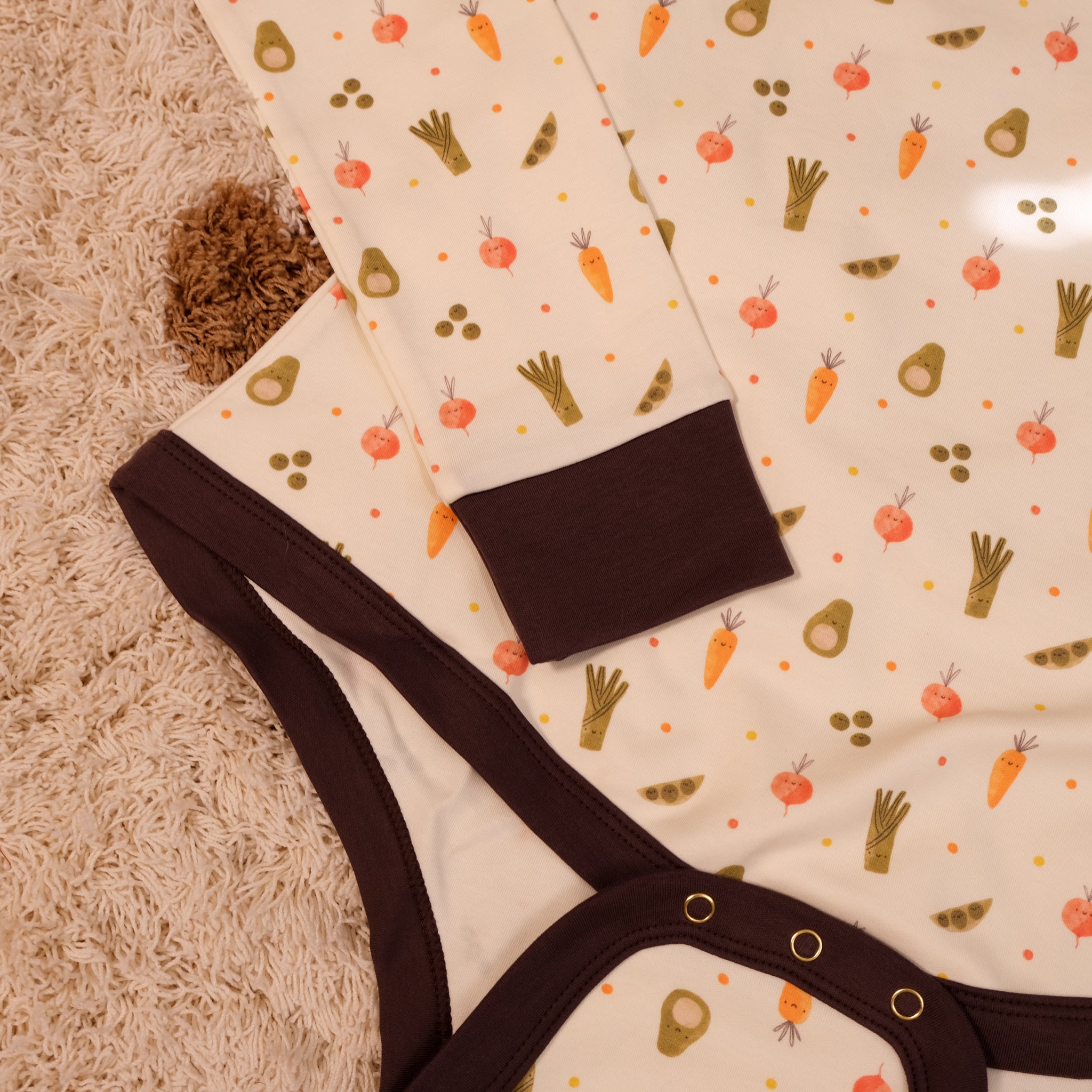 Eat Your Veggies | Long Sleeve Onesie (petite length)