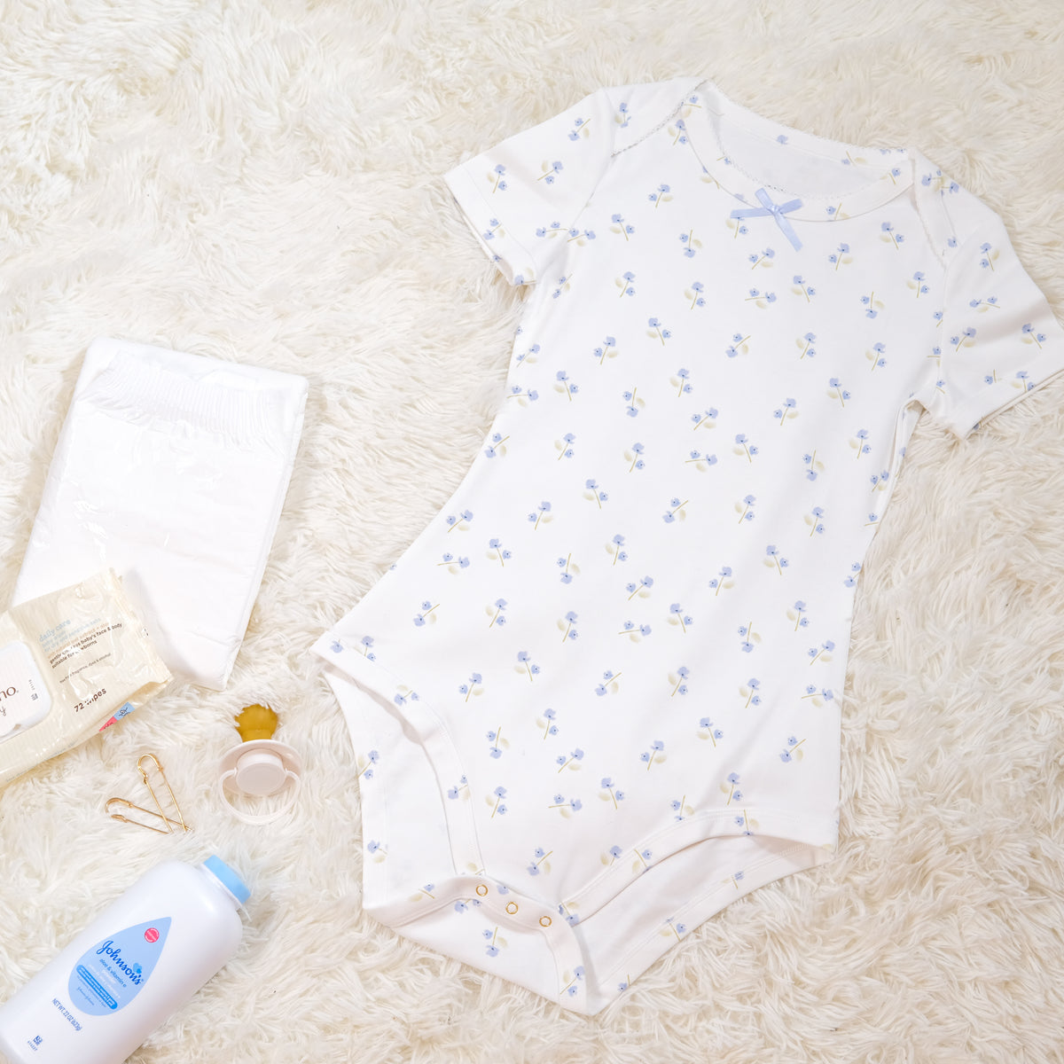 Ditsy Baby Blues | Floral Bodysuit