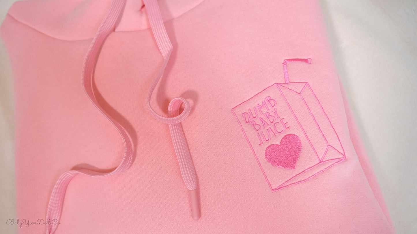 Dumb Baby Juice Hoodie | Pink