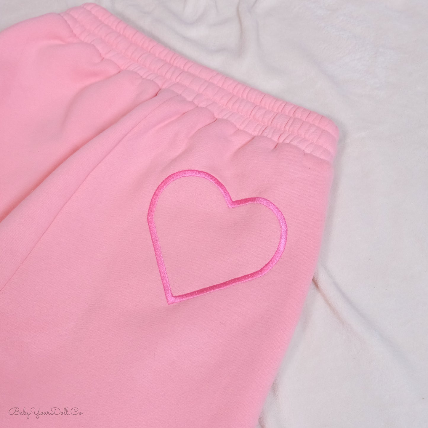 Comfy Ruffle | Pink Sweatpants