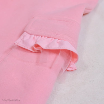 Comfy Ruffle | Pink Sweatpants