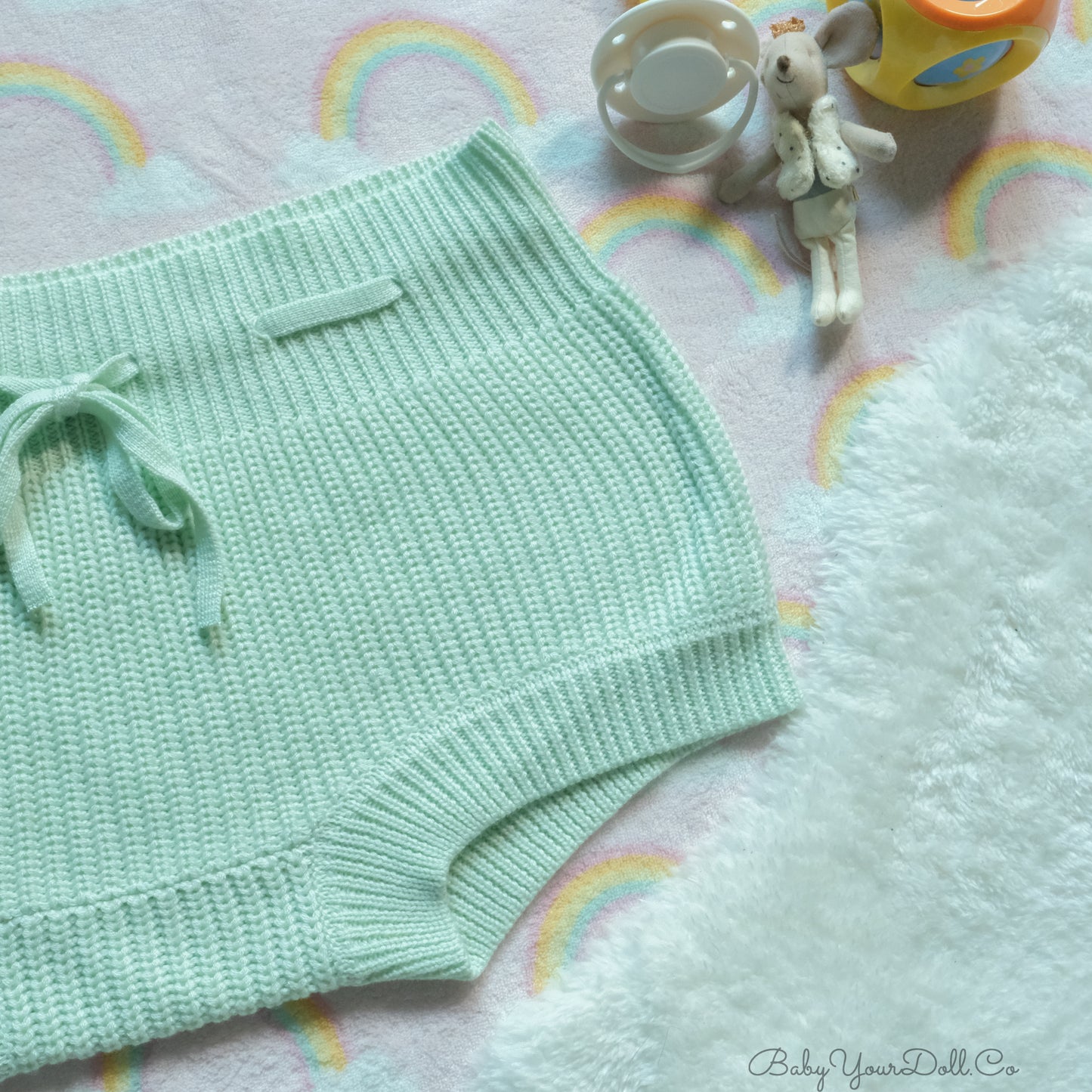 Mint | Knit Diaper Cover