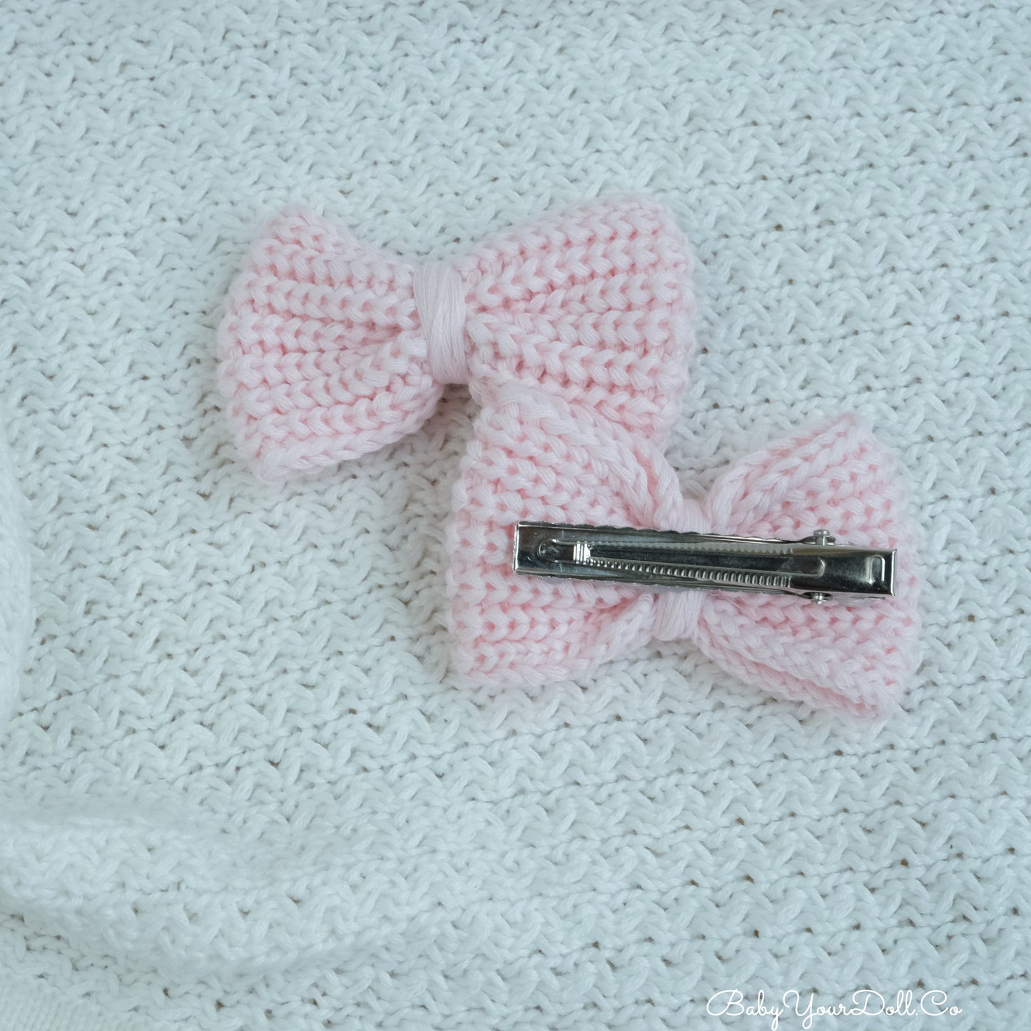 Pink | Knit Hair Bows