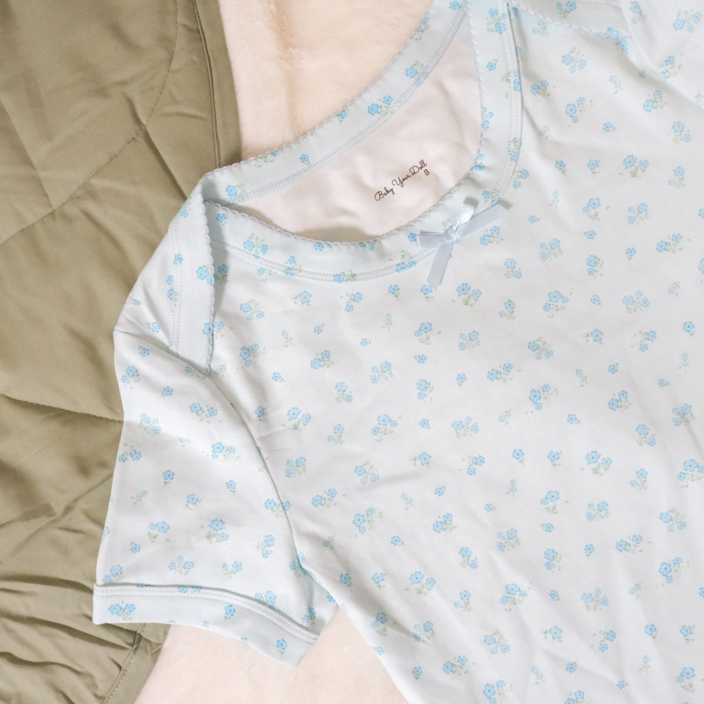 Baby Blues | Floral Bodysuit