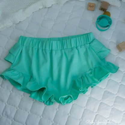 Mint | Ruffle Diaper Cover