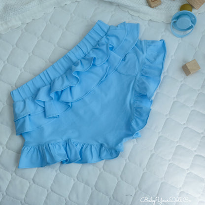 Baby Blue | Ruffle Diaper Cover