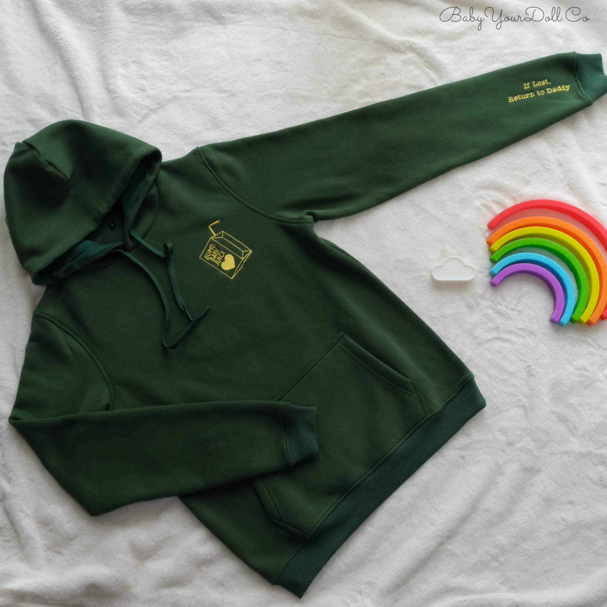 Dumb Baby Juice Hoodie | Forest