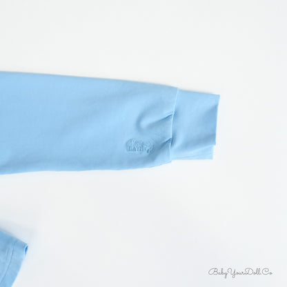 Baby Blue | Long Sleeve Crop Top