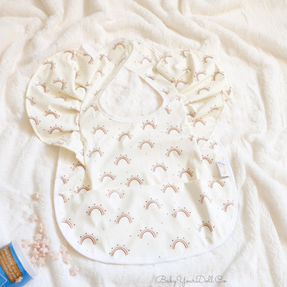 Cream Rainbows | Ruffle Bib