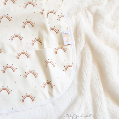 Cream Rainbows | Ruffle Bib