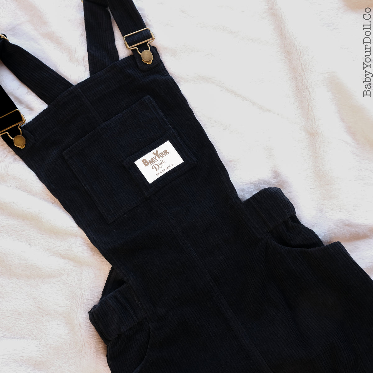 Black | Corduroy Snap Overall