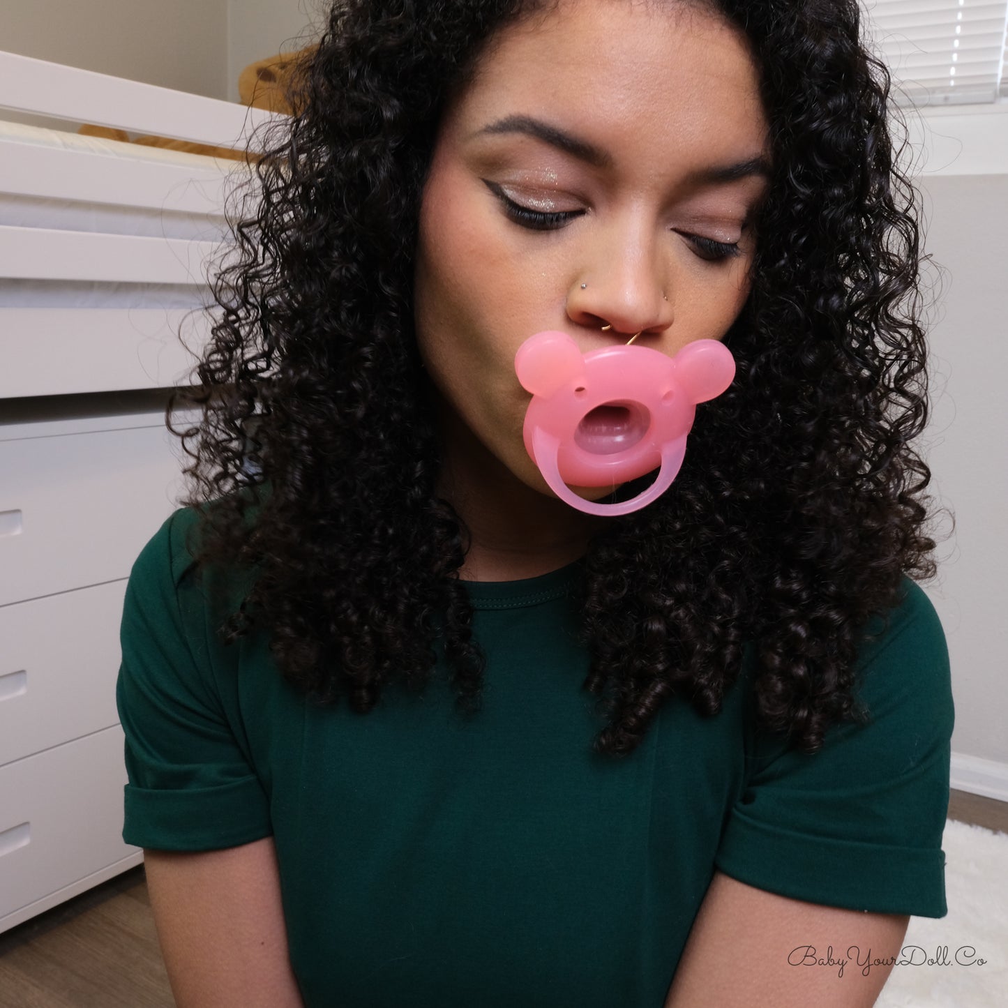 Pink Teddy Soother | Adult Pacifier