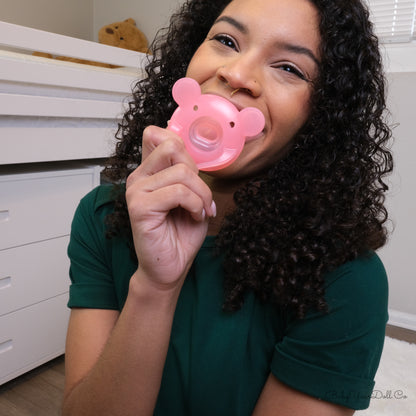 Pink Teddy Soother | Adult Pacifier