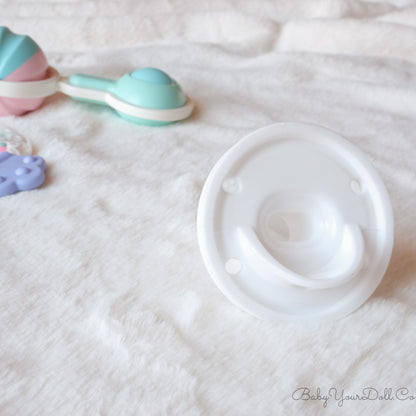 White Button Soother | Pacifier