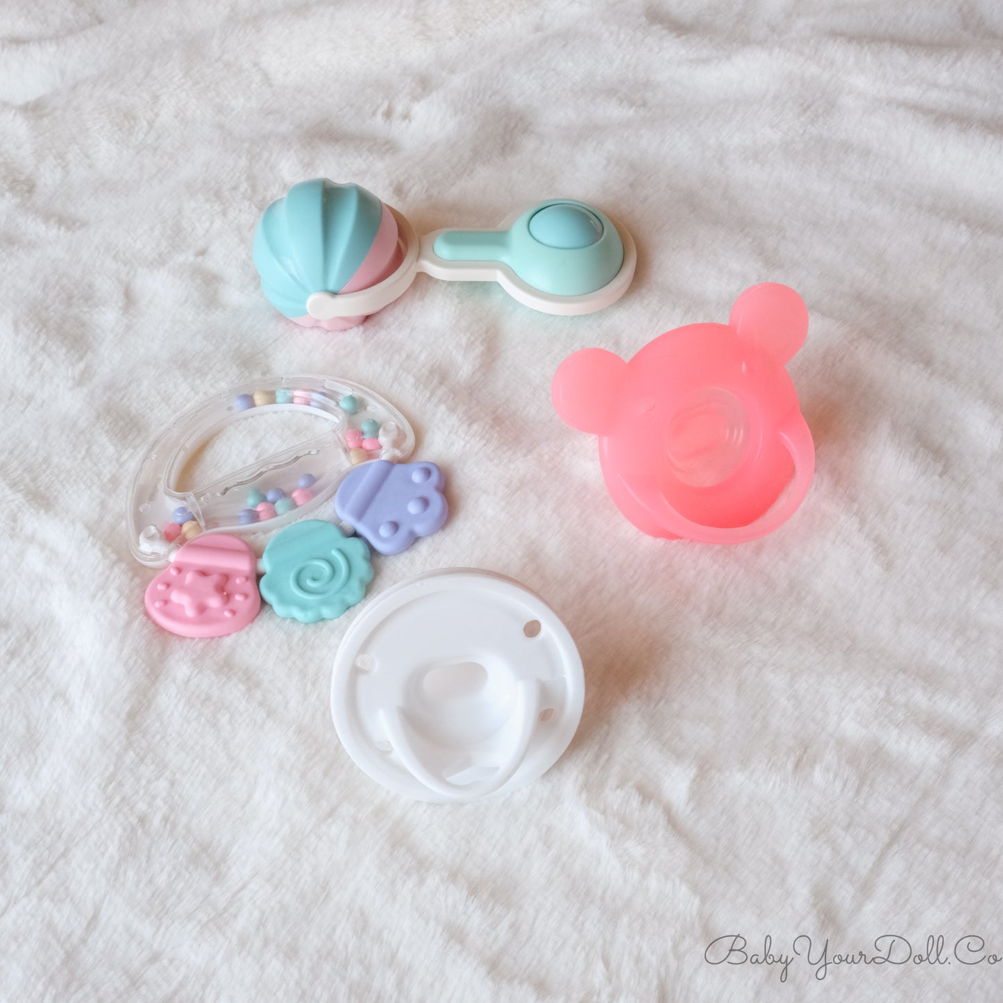 White Button Soother | Pacifier