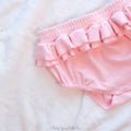 Pink | Double Ruffle Diaper Cover