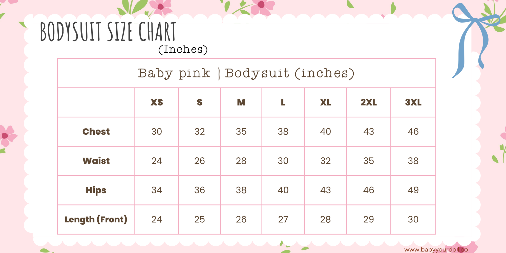 Baby Pink | Floral Bodysuit