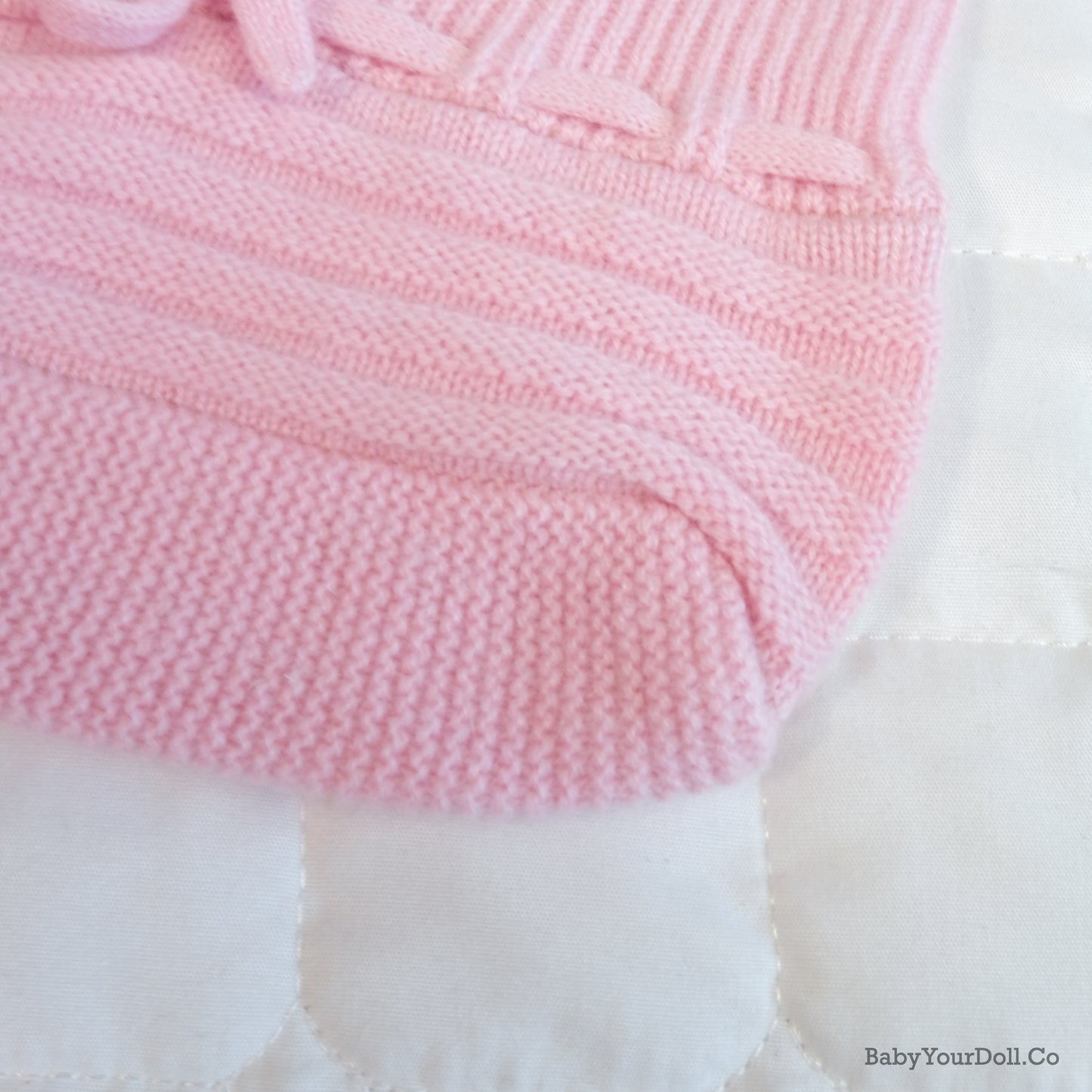 Cashmere Adult Knit Baby Booties| Pink