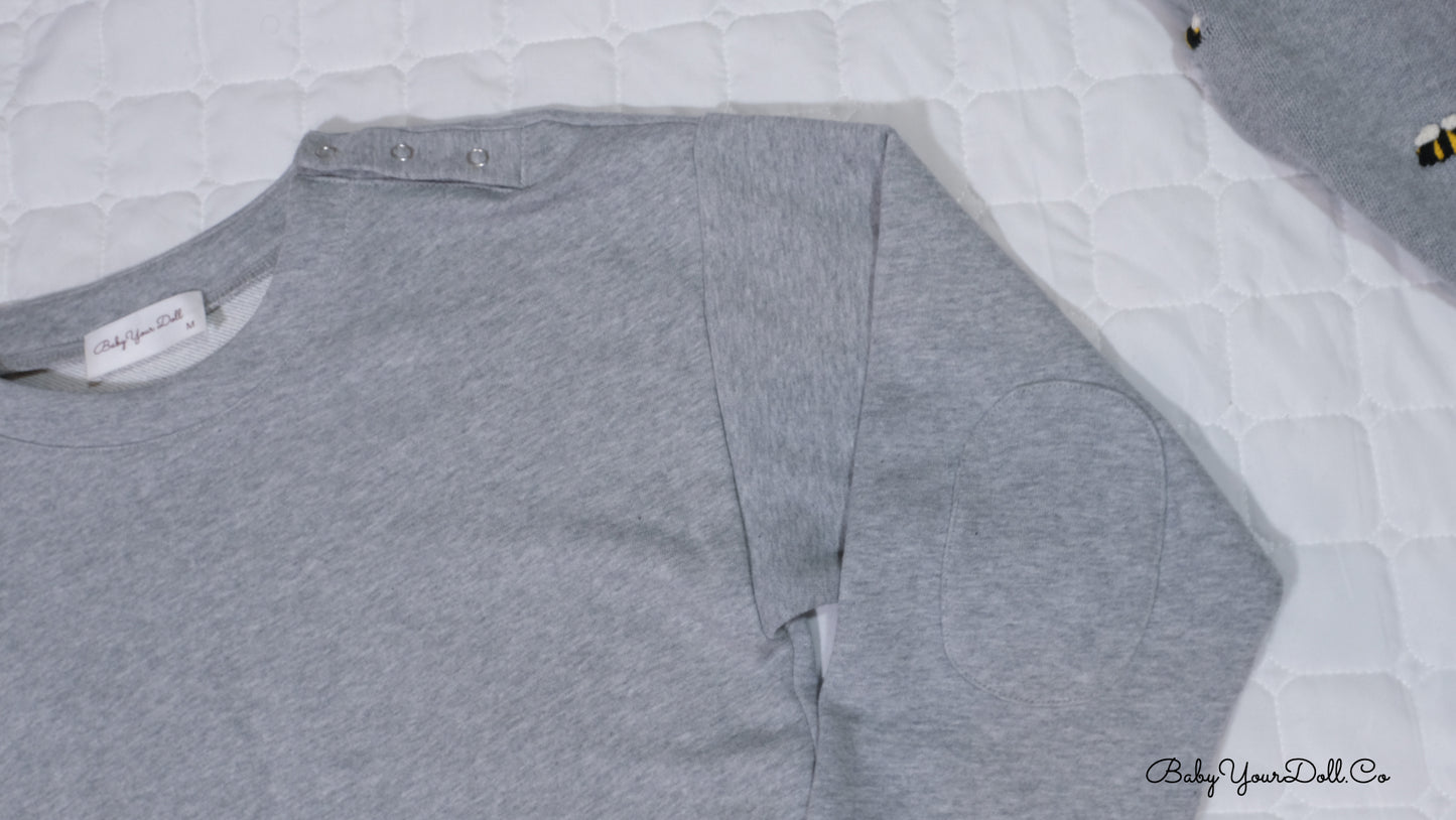 The Grey't | Sweatshirt Romper