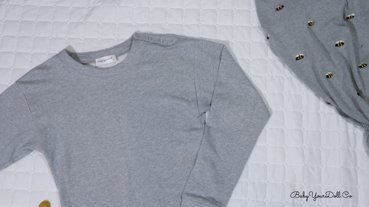 The Grey't | Sweatshirt Romper