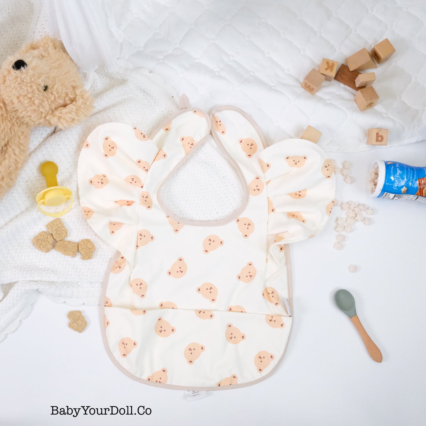 Teddy Bear | Ruffle Bib