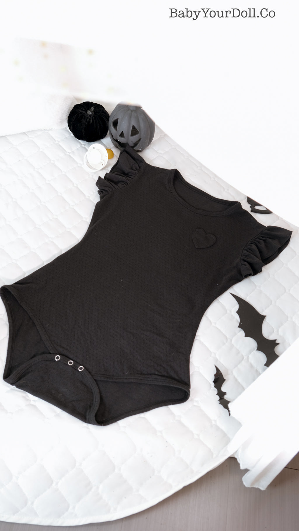 Black | Small at Heart Knit Bodysuit