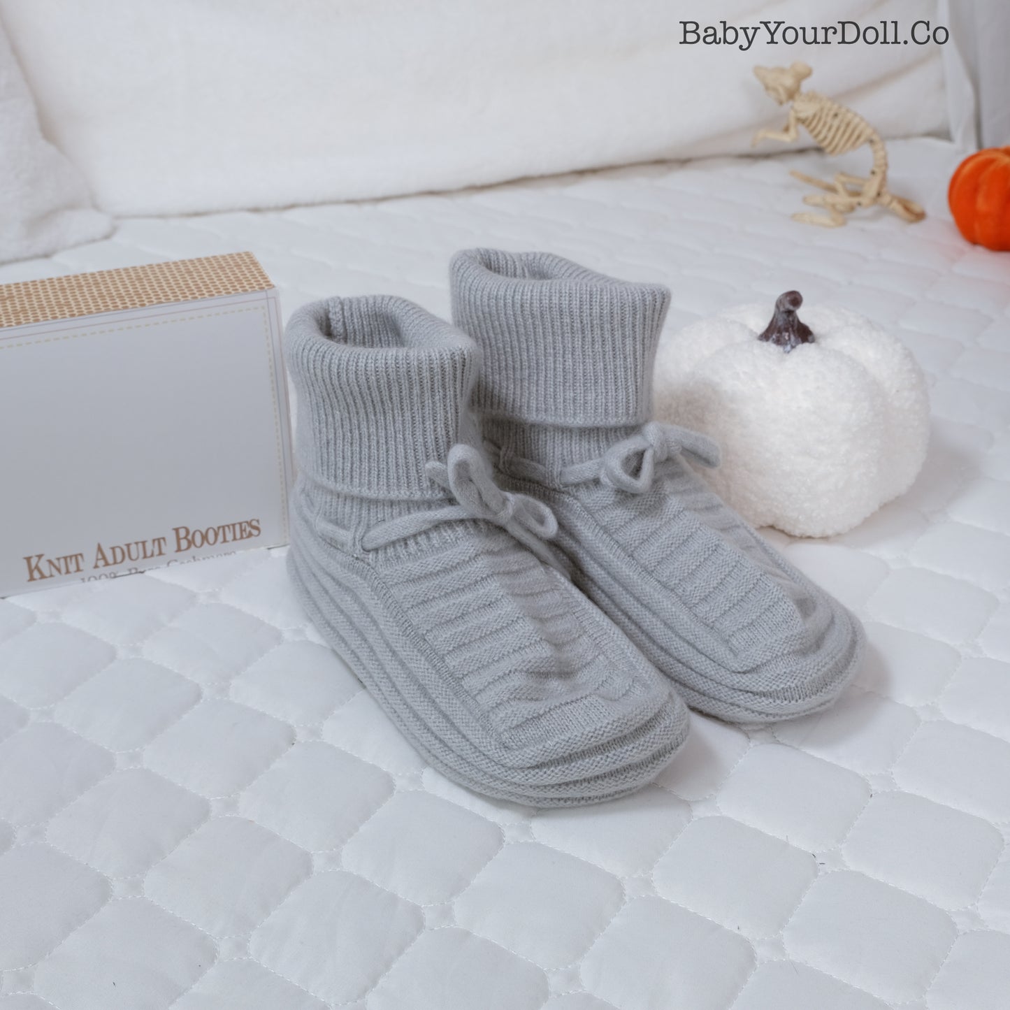 The Grey’t | Adult Knit Baby Booties